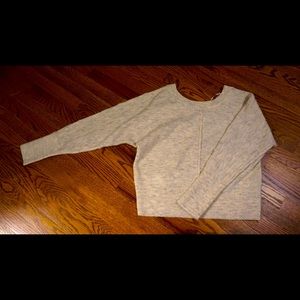 White Imprinted Sweater